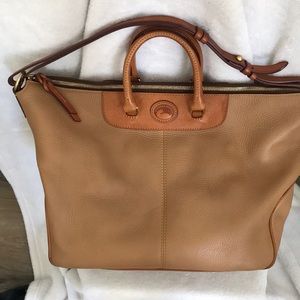 Dooney and Bourke All Pebble Leather Satchel.